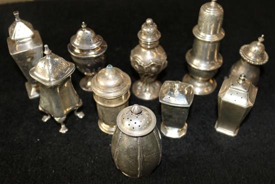 10 silver pepperettes
